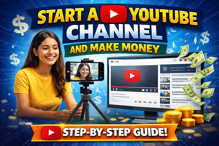 How to Start a YouTube Channel and Make Money From It (2026 Beginner Guide) yoblog.site
