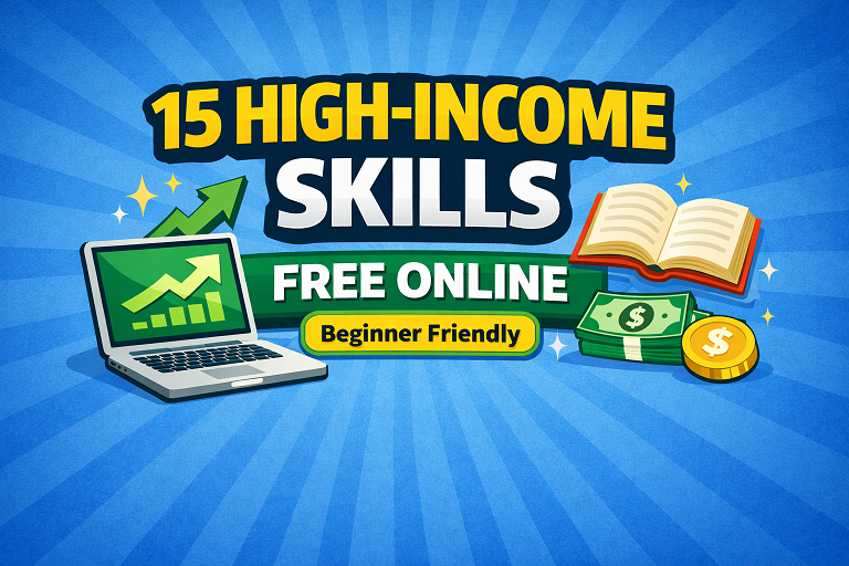 15 High-Income Skills You Can Learn Online for Free (Beginner-Friendly)